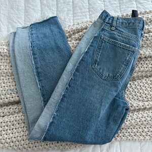 Zara Mid Rise Straight Jeans Women